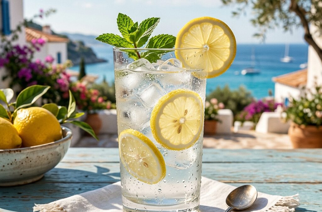 Zitronen Wasser ohne Zucker